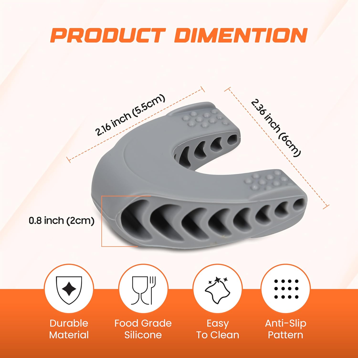 Premium Jaw Exerciser for Men & Women | 3 Resistance Levels, Silicone Jaw Trainer | Strengthen Jaw, Face & Neck Muscles, Reduce Stress & Cravings, Enhance Jawline & Chewing Power